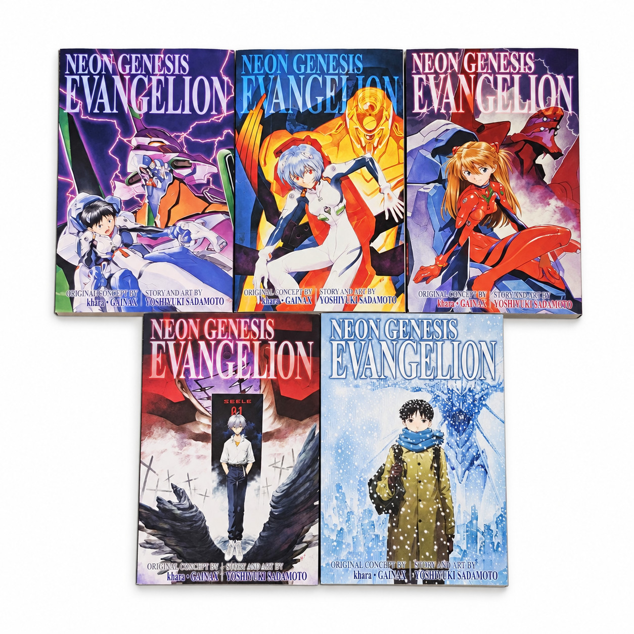 Neon Genesis Evangelion Manga Omnibus Inglese Volume 1-5 Nuovo a Scelta