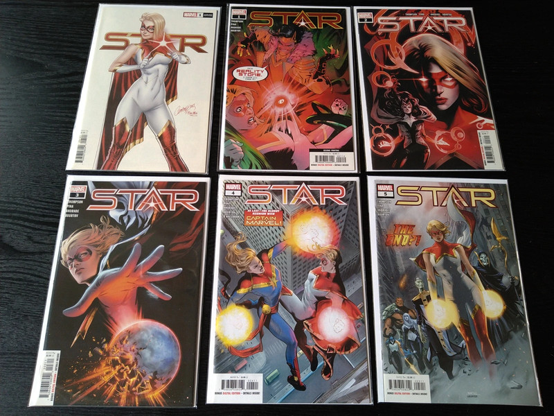 Star nr 1 tm 5 + nr 1 variant cover, Marvel Comics, Captain Marvel