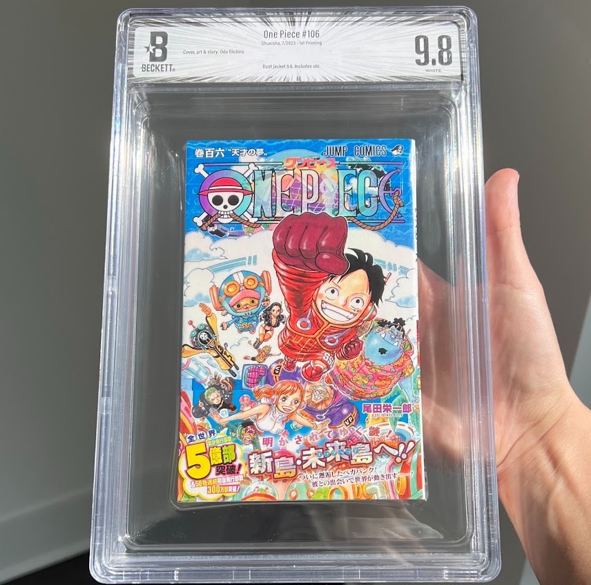 One Piece #106 ⭐ BGS 9.8 - 1° STAMPA con OBI ⭐ Manga giapponese 2023 VENDITORE USA