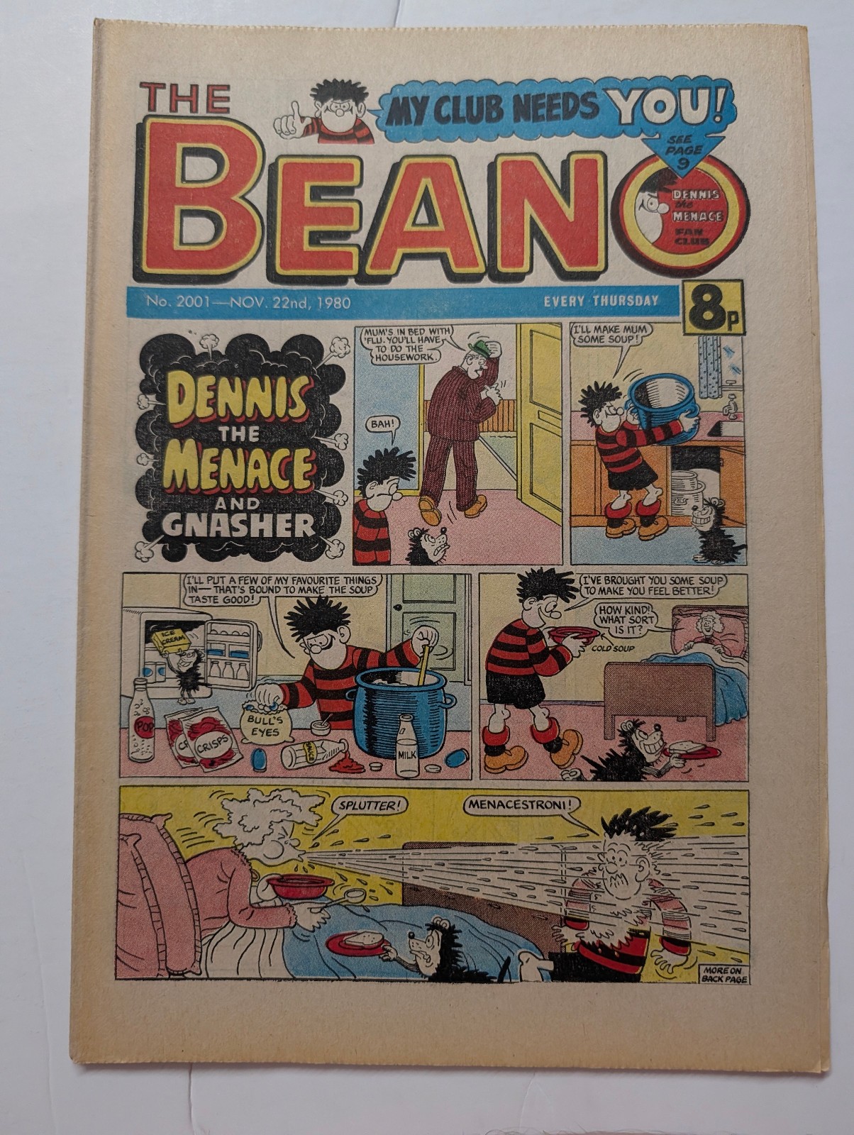 Beano Comic No 2001, November 22nd 1980.