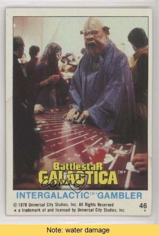 Topps Battlestar Galactica Intergalactic Gambler 1978 #46 LEGGI 0b3