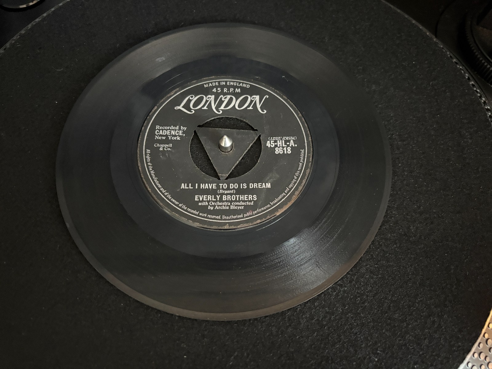 Everly Brothers All I Have to Do Is Dream UK London 7" Single G+