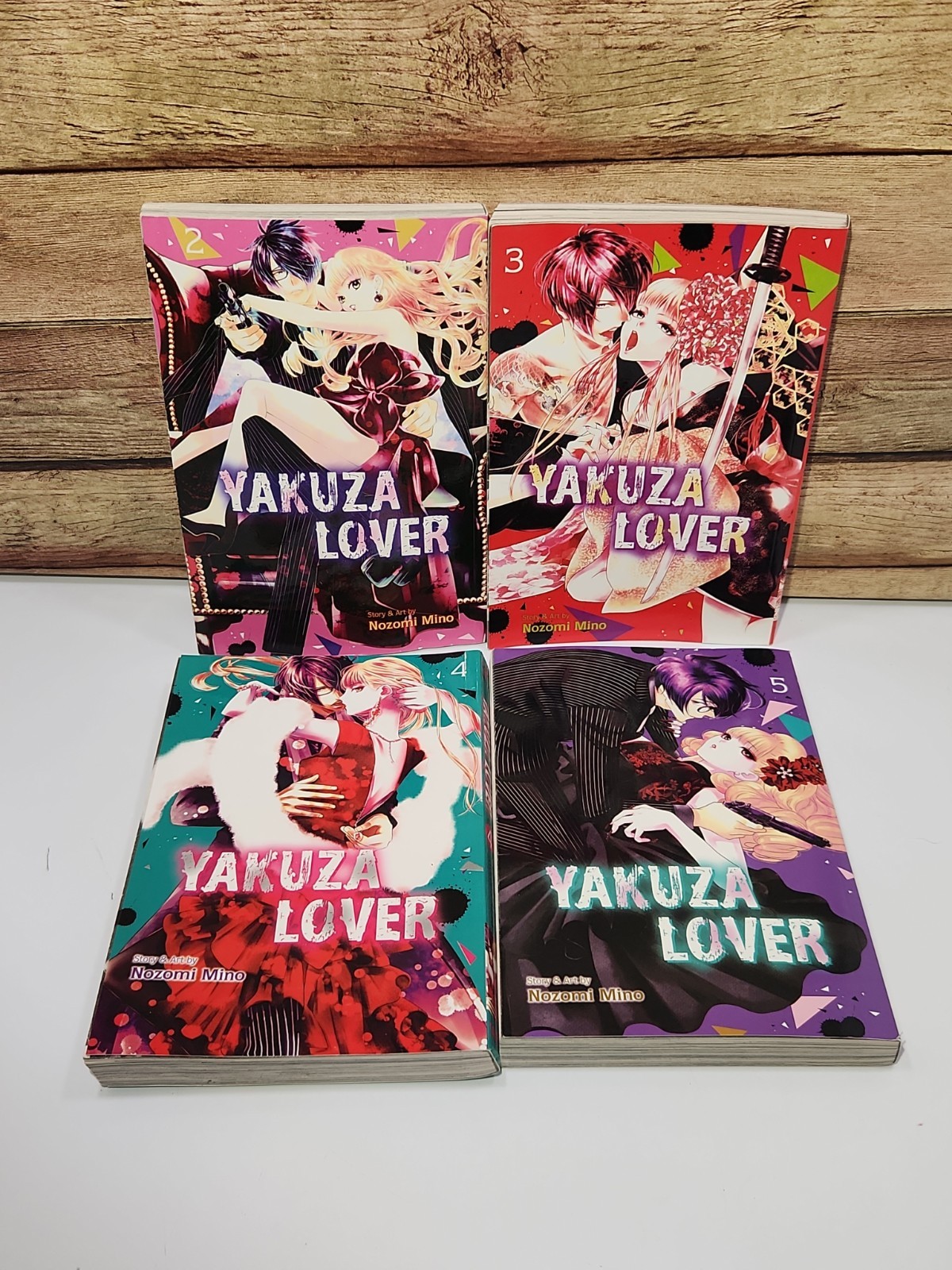 Yakuza Lover Vol 2 3 4 5 Manga Lotto di 4 Libri Nozomi Mino Inglese Shojo Romance