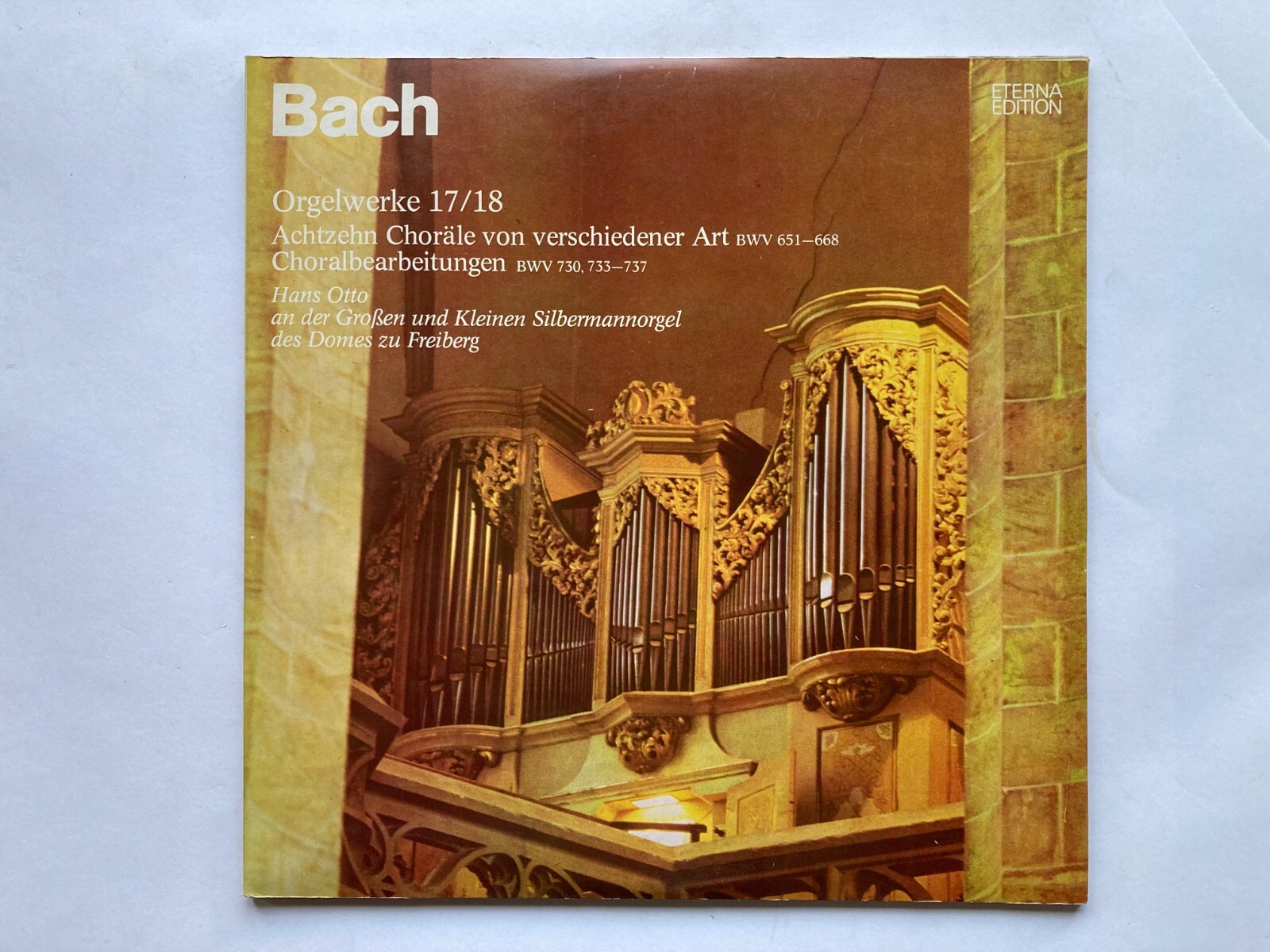 Johann Sebastian Bach Œuvres Pour Orgue 17 Et 18 Eterna Vinyle Double LP 1970