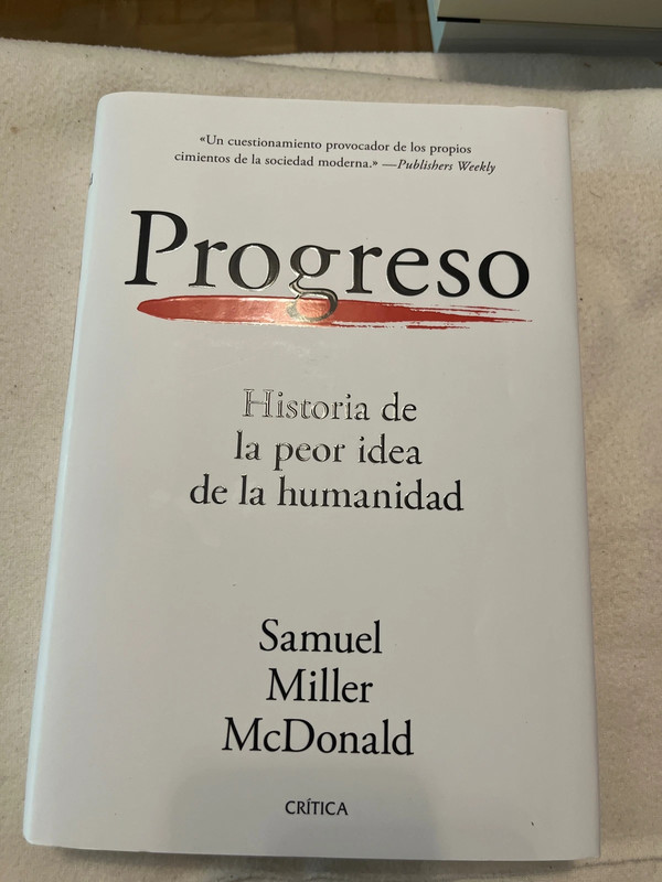 Libro “Progreso” de Samuel Miller McDonald