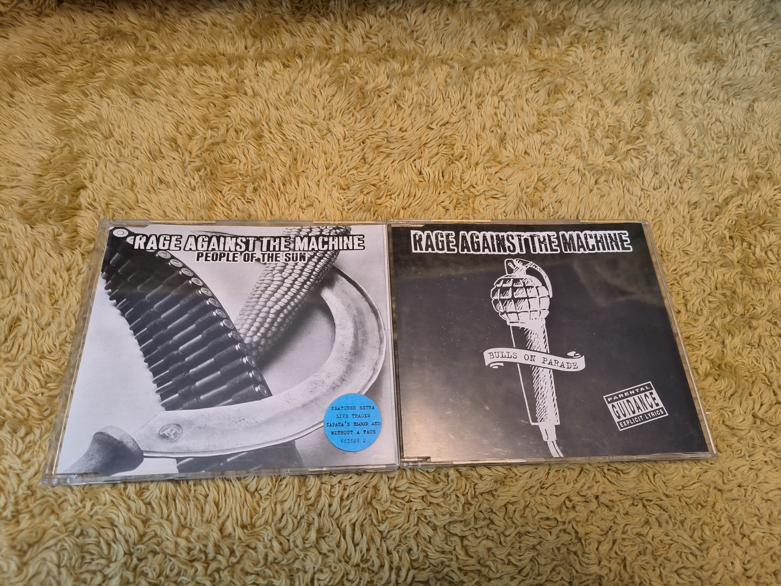 Rage Against The Machine CD Singles x2 People Of The Sun Bulls On Parade