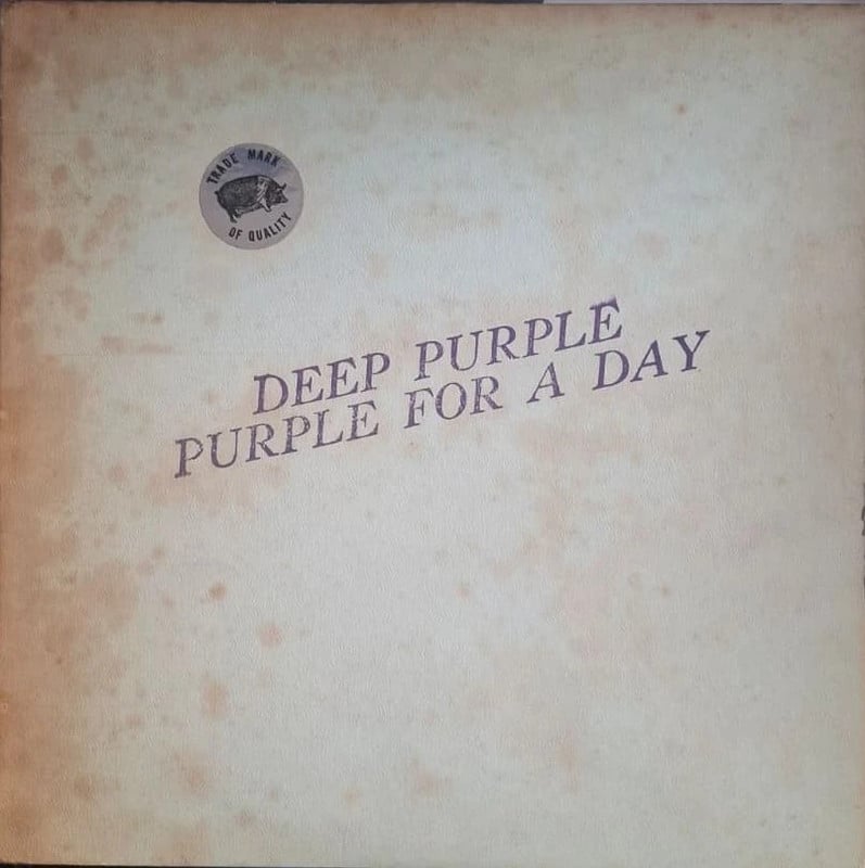 Deep Purple Megarare LP Live - Purple for a day-Vinile giallo