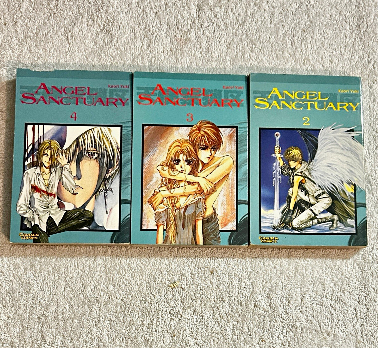 Lotto fumetti Carlsen Angel Sanctuary manga volumi 2 3 4 edizione tedesca⁠