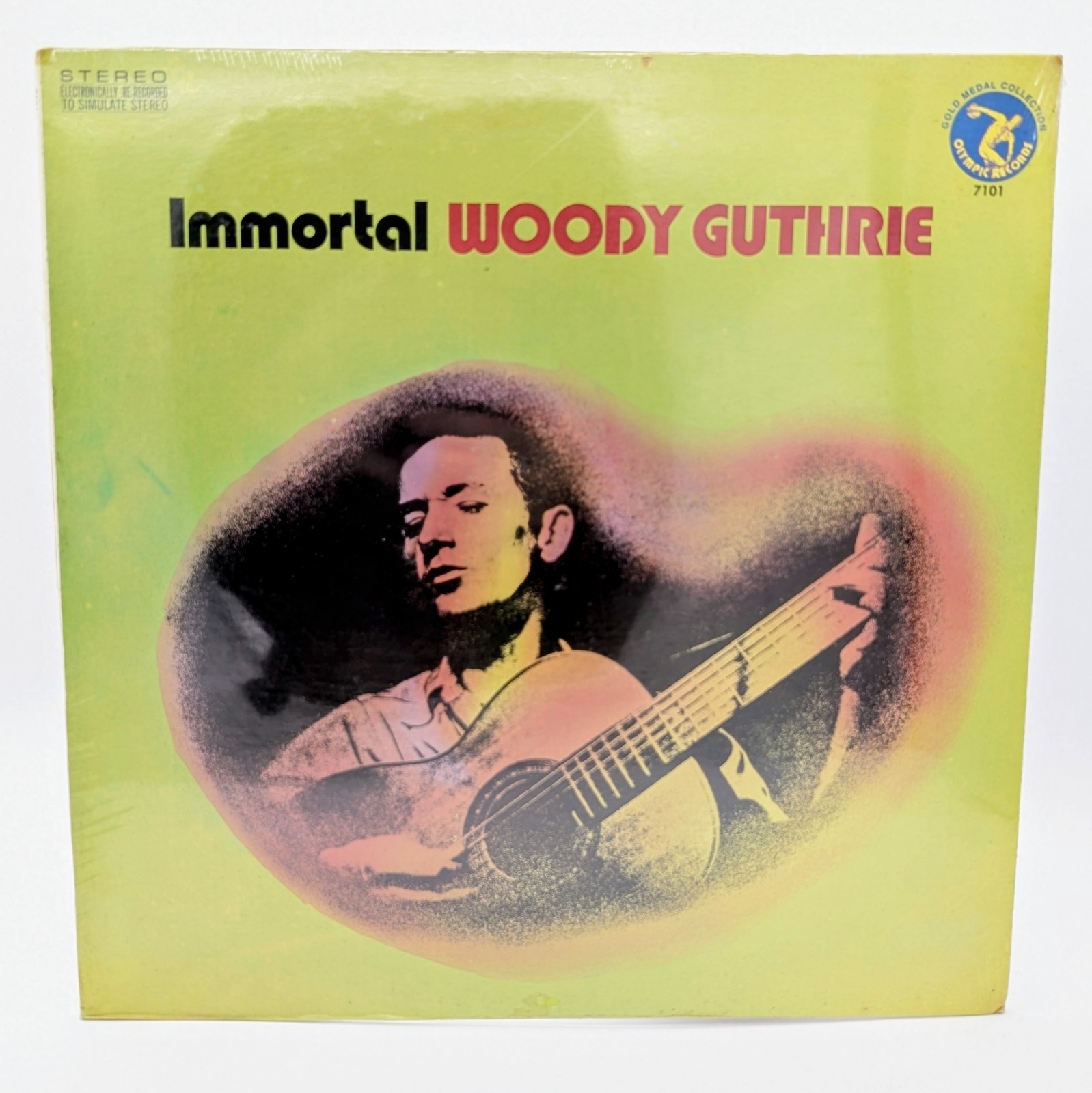 Immortal Woody Guthrie Folk Vinyl LP SEALED Olympic Gold Medal Collection OL7101