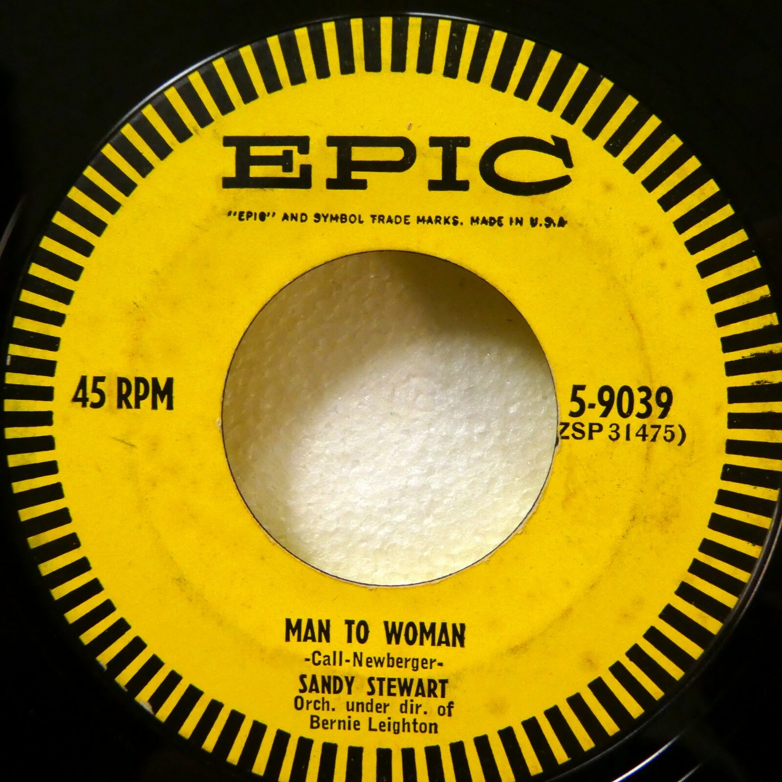SANDY STEWART 45 giri Singolo Pop 7" EPIC 1954 USA 2663