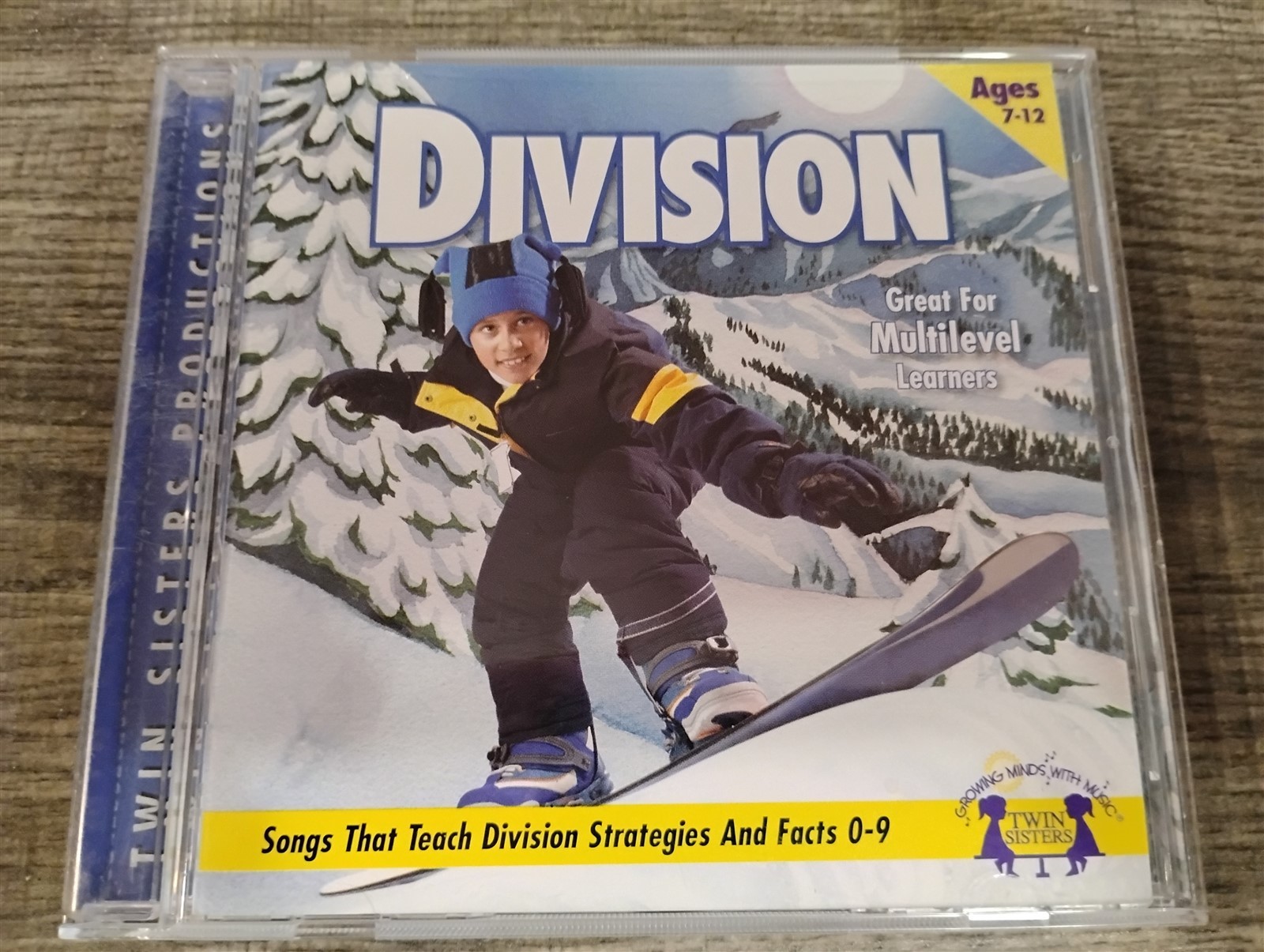 Twin Sisters Productions Division Music Audio CD 14trk Ages 7-12 Math Songs 2001