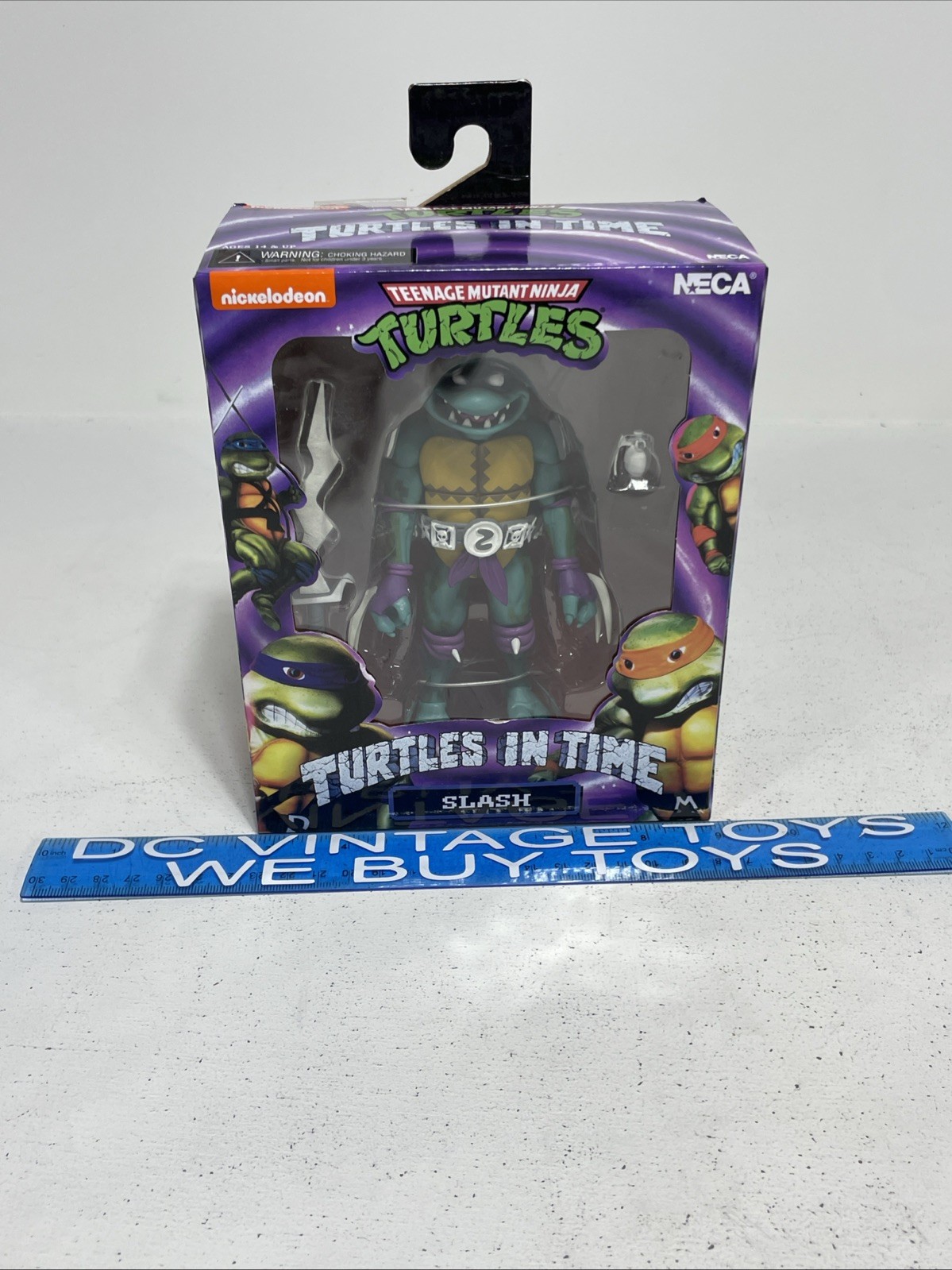 NECA TMNT Teenage Mutant Turtles in Time SLASH Nickelodeon Action Figure
