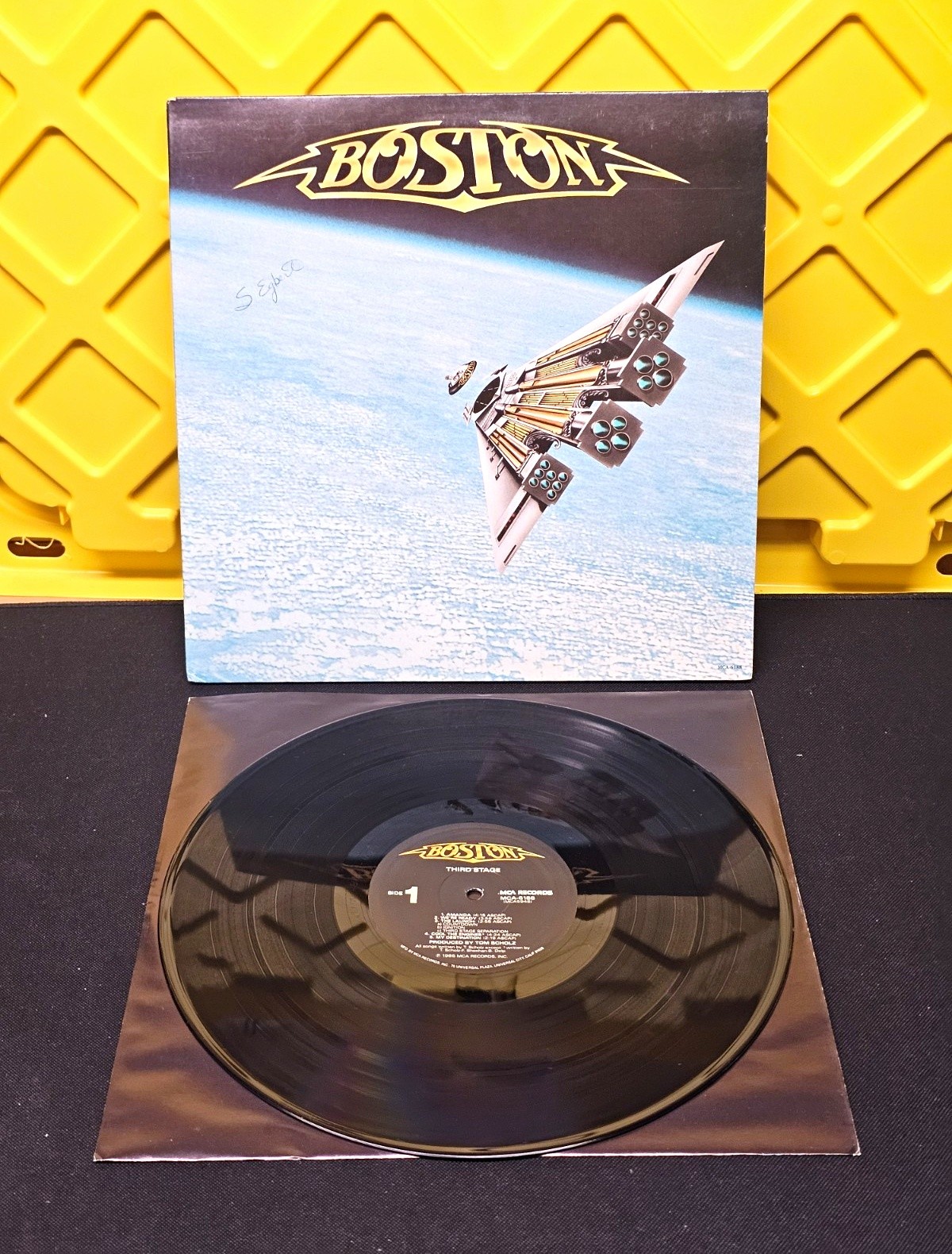 Boston Third Stage Vinyl LP Record 1986 MCA-6188 Gatefold with Lyric Insert CRC