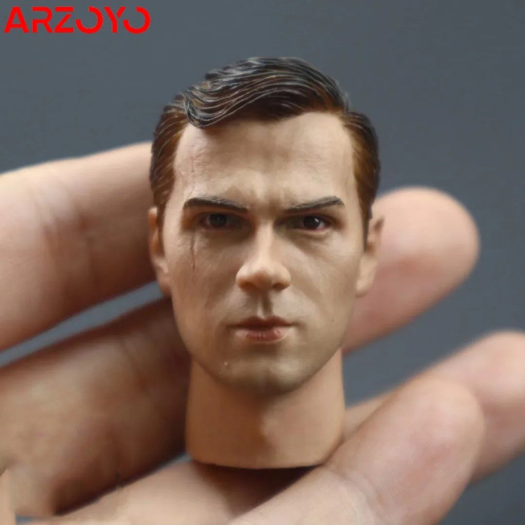 Modellino scultura testa di artiglieria giovane maschio scala 1:6 per action figure 12 pollici Bod