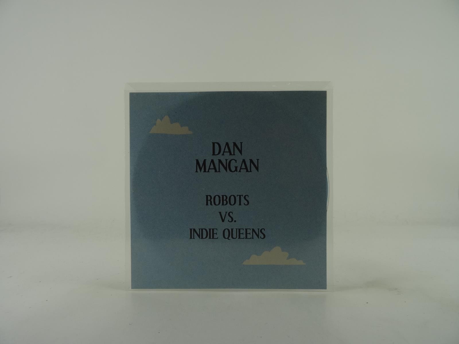 DAN MANGAN ROBOTS VS. INDIE QUEENS (B5) 2 Track Promo CD Single including Pictur