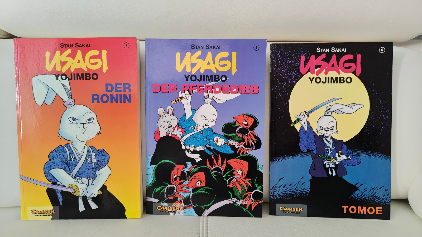 Usagi Yojimbo - Set di 3 fumetti (volume 1, 2, 6) - Stan Sakai - Carlsen Editore - TOP