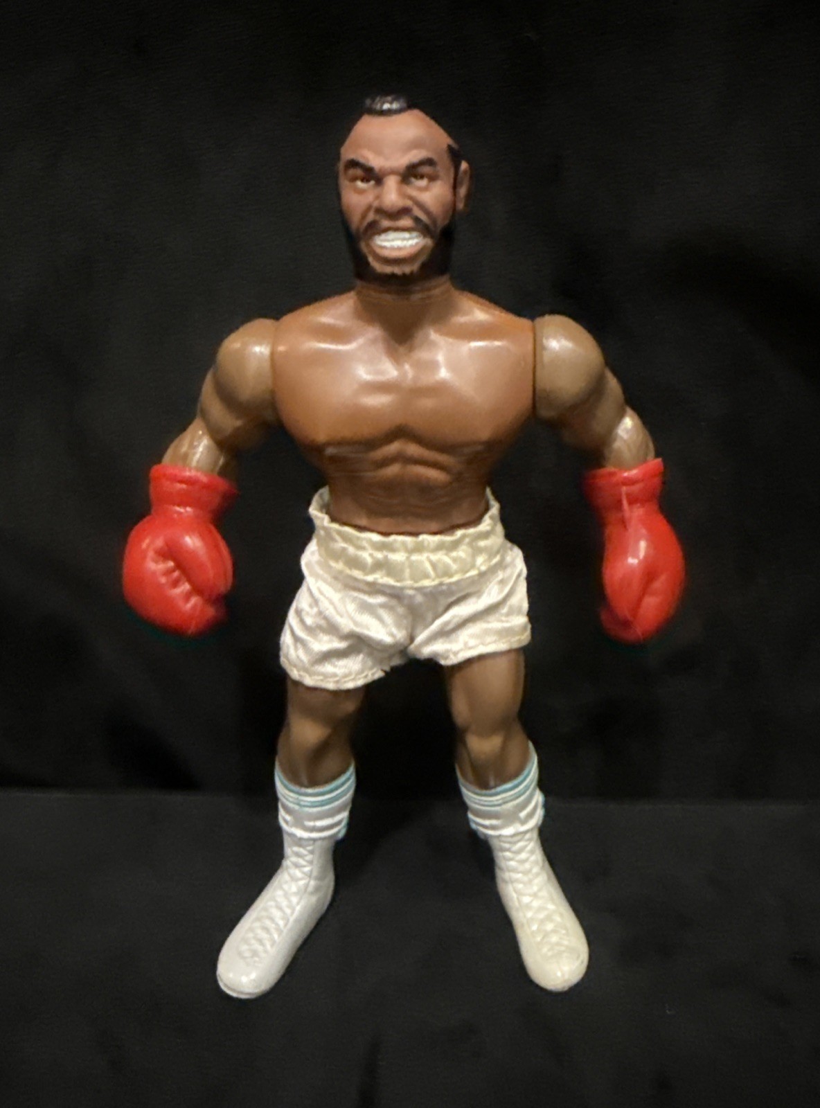 Vintage 1983 Clubber Lang Mr. T Rocky 3 Boxing Action Figure Gloves Shorts