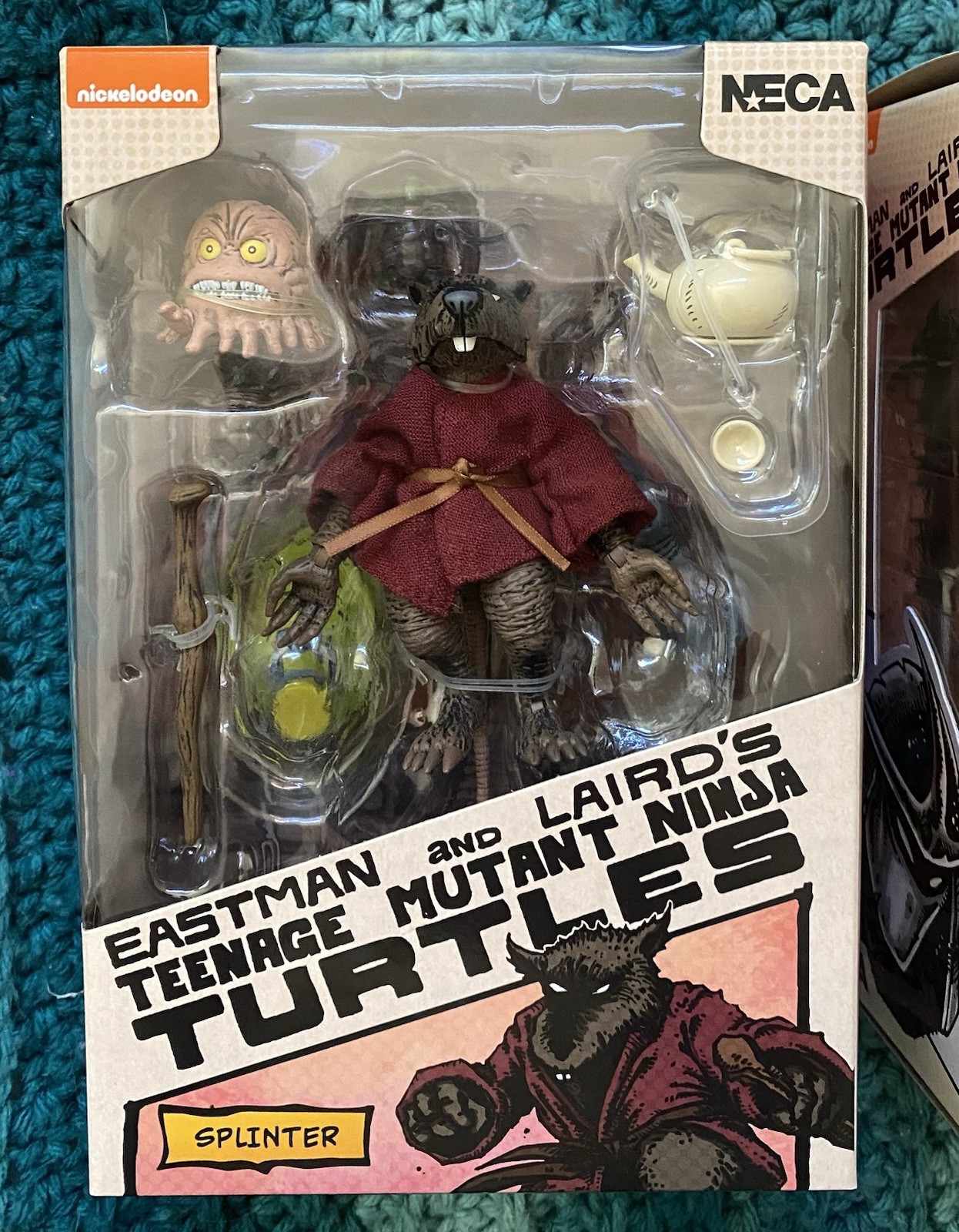 TMNT Mirage Comics Teenage Mutant Ninja Turtles Splinter Action Figure NECA