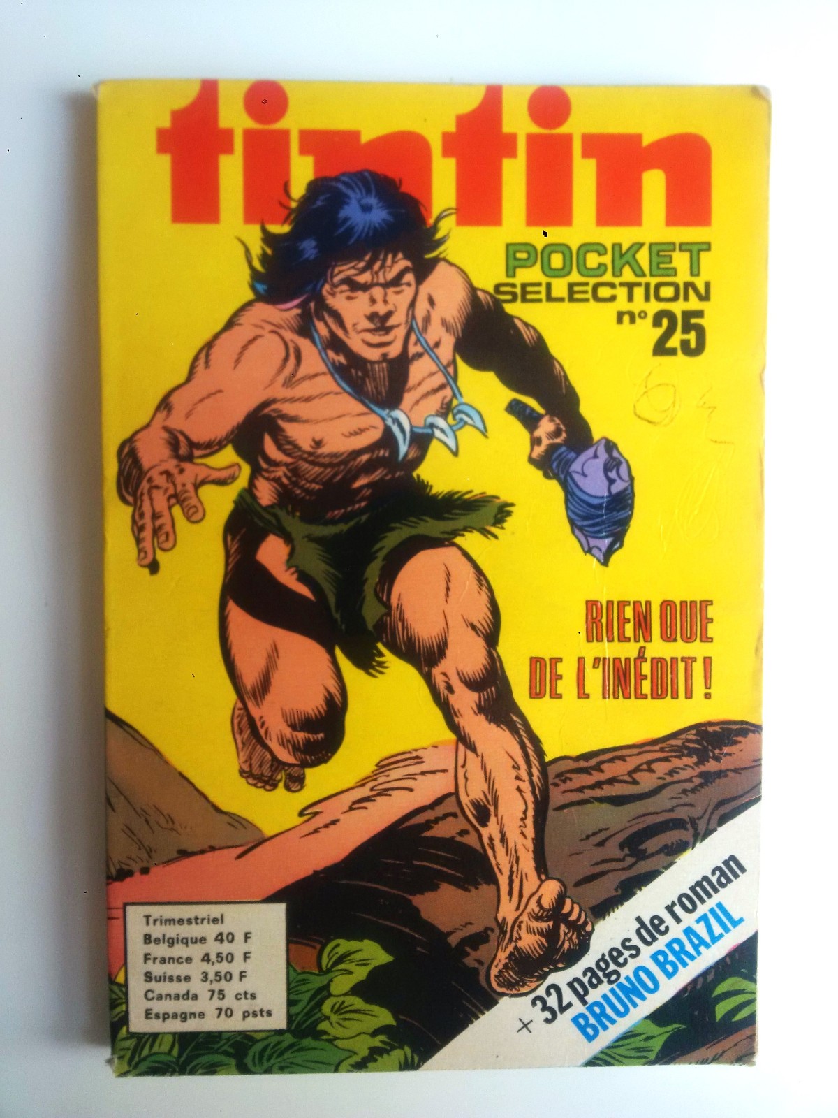 Tintin pocket selection n° 25 - Rien que de l'inédit !  Dargaud Editeur  (1974)
