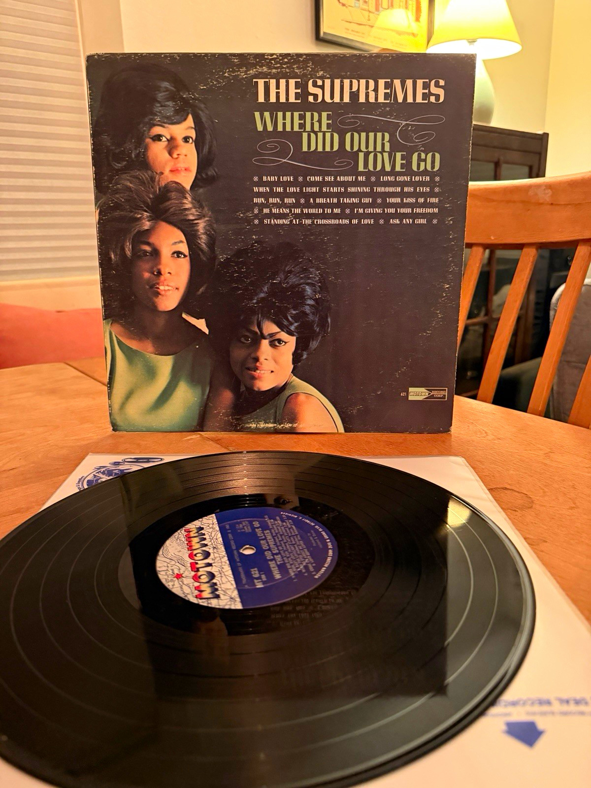 Supremes Where Did Our Love Go LP; Motown MT 621; Mono Map Label EX