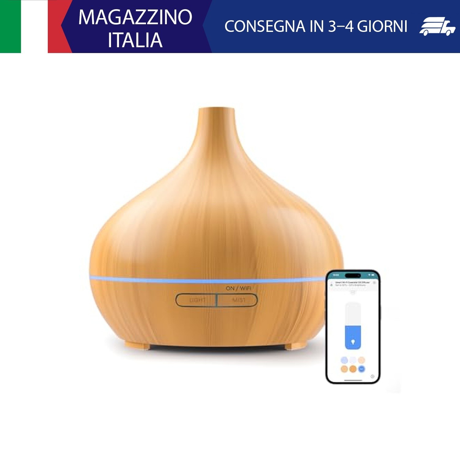 Meross Smart Diffusore di Oli Essenziali Mini | 400ML | Funzione di Temporizzazi