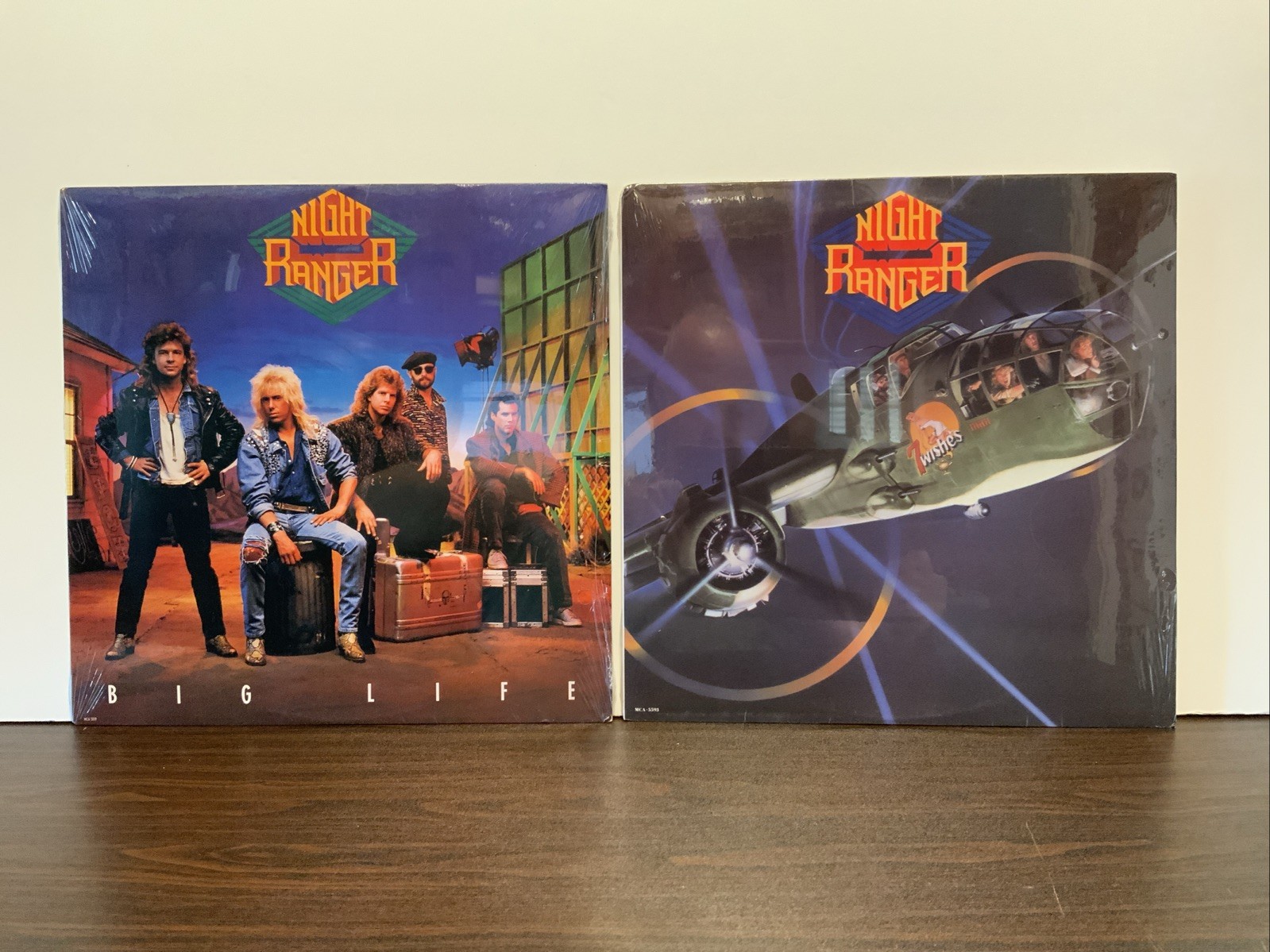 Night Ranger - Big Life & 7 Wishes, Lot Of 2 RCA Club Vinyl LP Records SEALED!