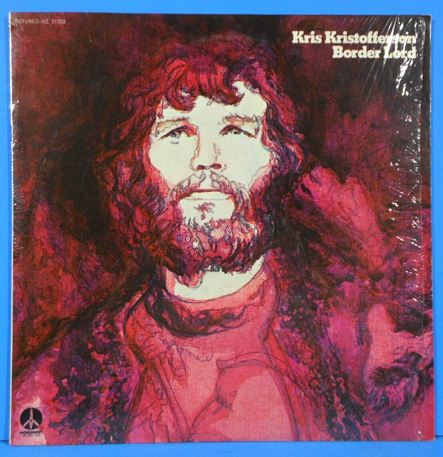 KRIS KRISTOFFERSON BORDER LORD LP 1972 SHRINK GREAT CONDITION VG++/VG++!!A