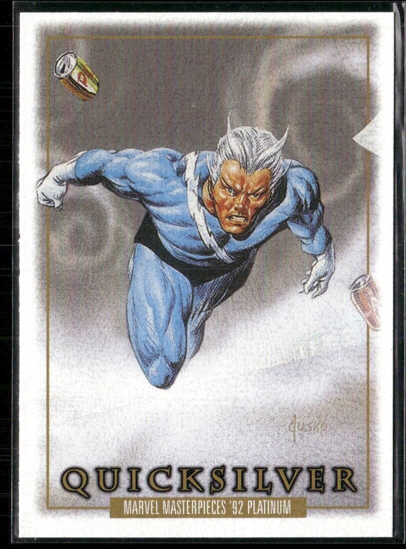 2024 Marvel Masterpieces 92 Platinum Leather Parallel #71 - Quicksilver