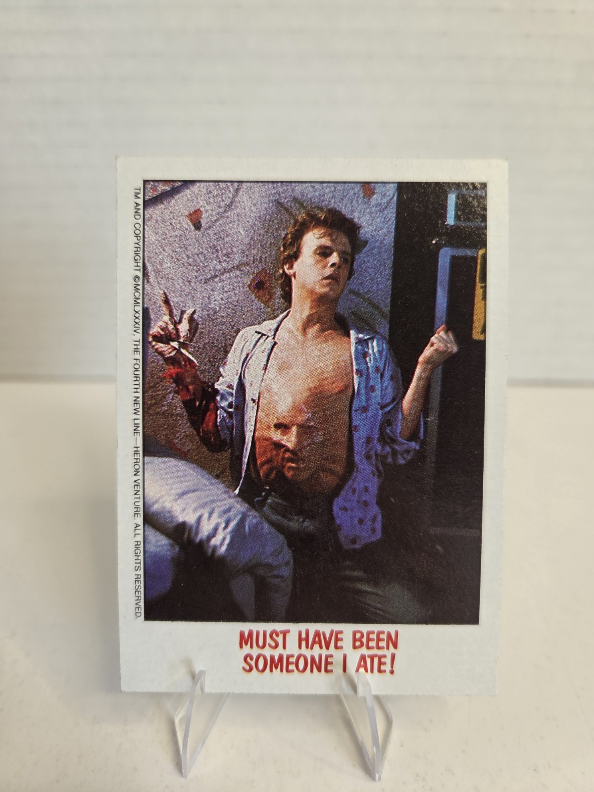 Fright Flicks 1988 Topps Nightmare Elm Street Card #15