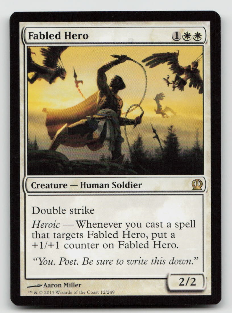 Magic: The Gathering Fabled Hero 12 Theros quasi nuovo