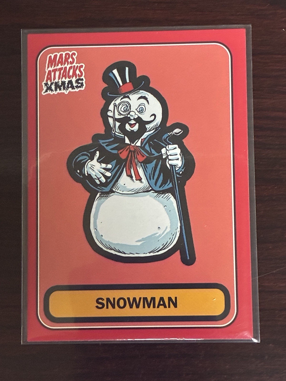 Pupazzo di neve 2026 Topps Mars Attacks Natale rosso B-74