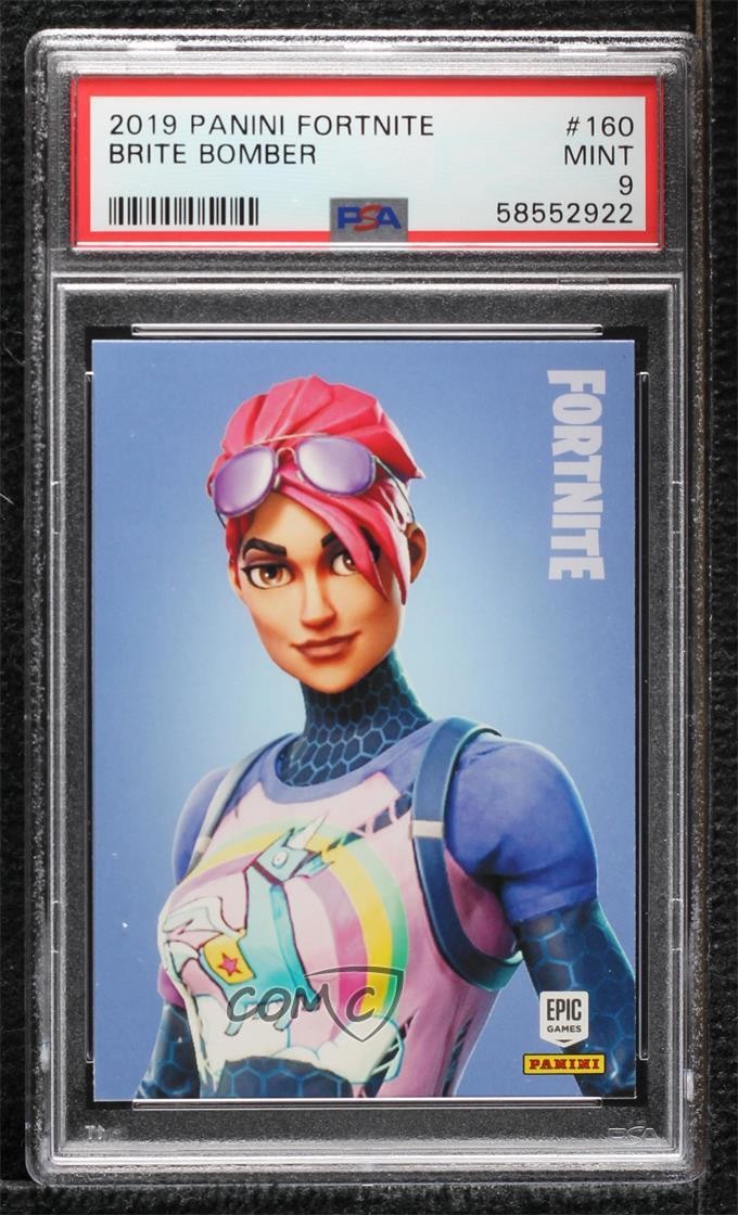 2019 Panini Fortnite Brite Bomber #160 PSA 9 MINT 0a9j