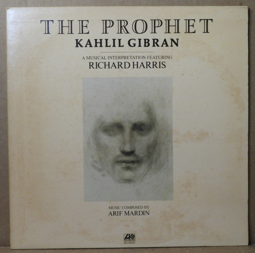 THE PROPHET (KAHLIL GIBRAN) RICHARD HARRIS/ARIF MARDIN 1974 (ATLANTIC) VG+/EX!!