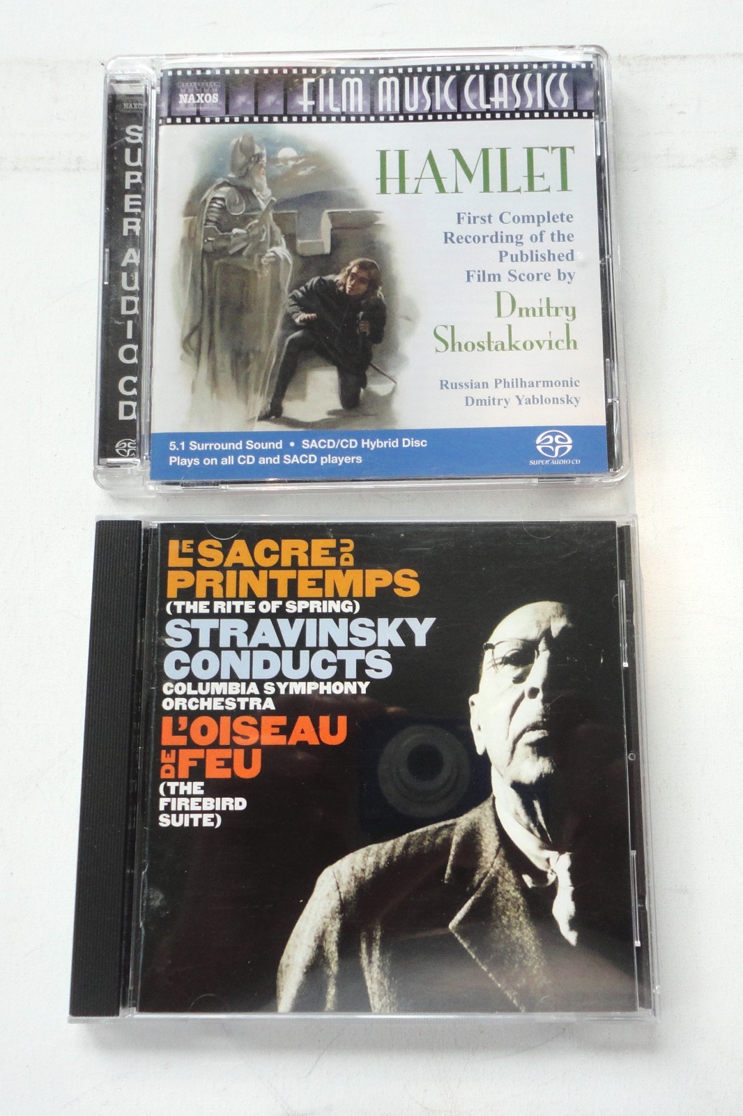 2 SCAD Stravinsky Conducts Rite Of Spring Sony & Hamlet Shostakovich Naxos
