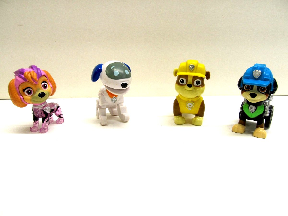 4pc. Tracker Paw Patrol 2" Figure Dogs...  NICE!!!
