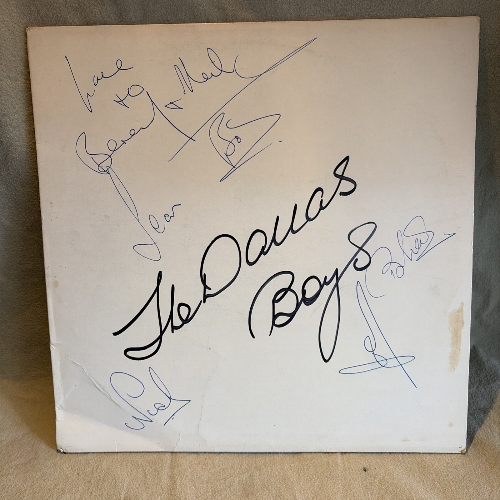 DALLAS BOYS DOING THEIR OWN THING SIGNED VINYL LP RECORD 1975 PROMO?