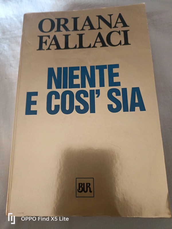 Libro di Oriana Fallaci, Niente e così sia