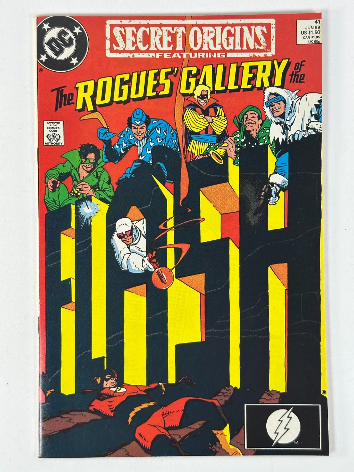 Secret Origins #41 DC Comics 1989 Flash Rogues Gallery Captain Cold Reverse Flas