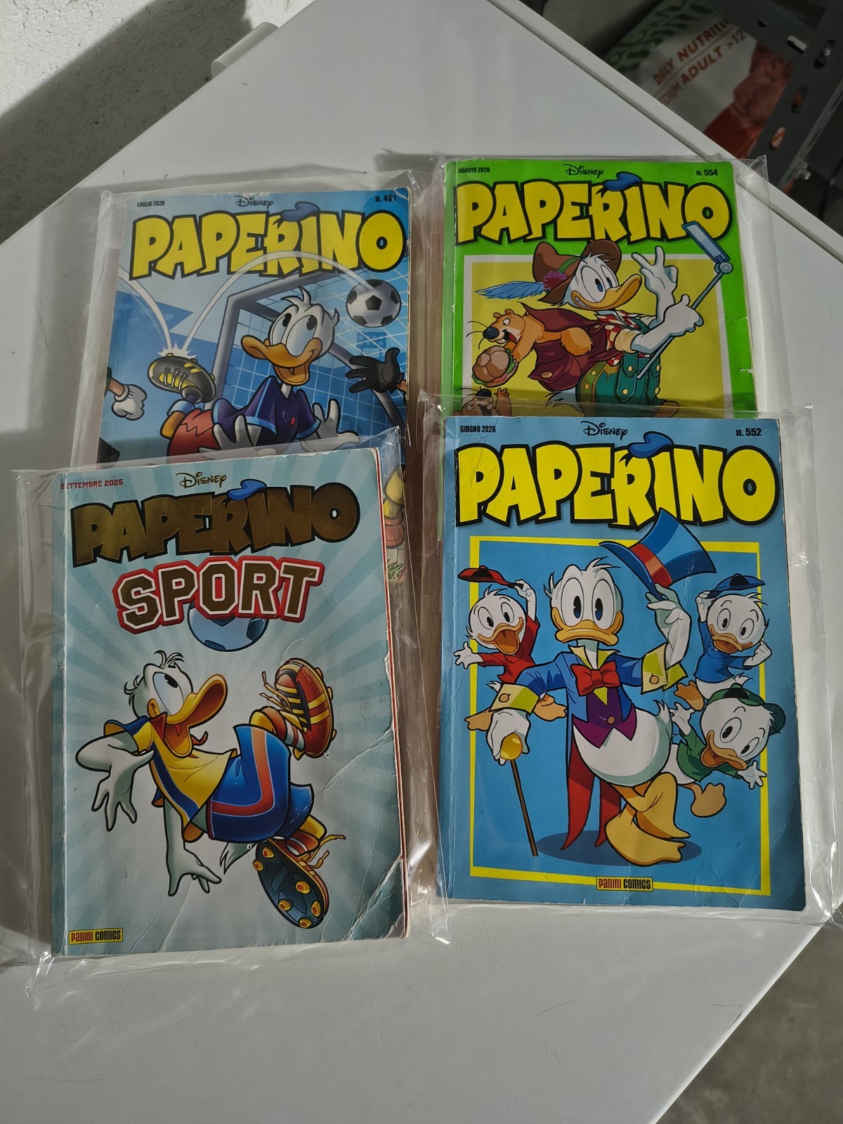 Panini Comics Disney Paperino lotto 4 fumetti 2025 italiano formato album