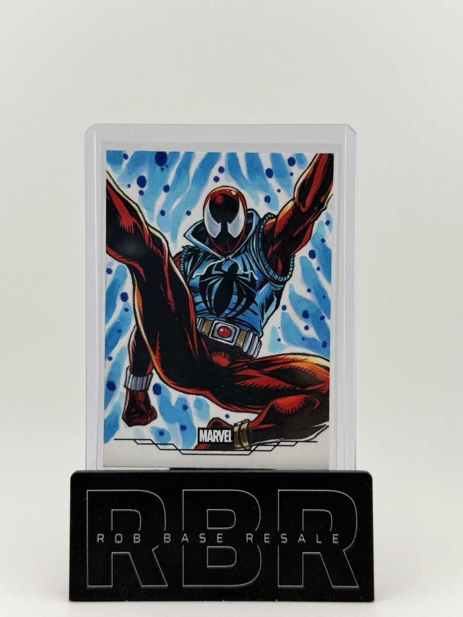 2026 Topps Marvel Neon Scarlet Spider Marvel Carta da schizzo 1/1 di DYJ