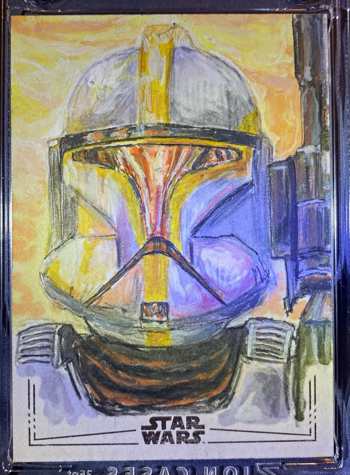 Topps Star Wars Sketch Card Clone Trooper di Neil A. Brady 