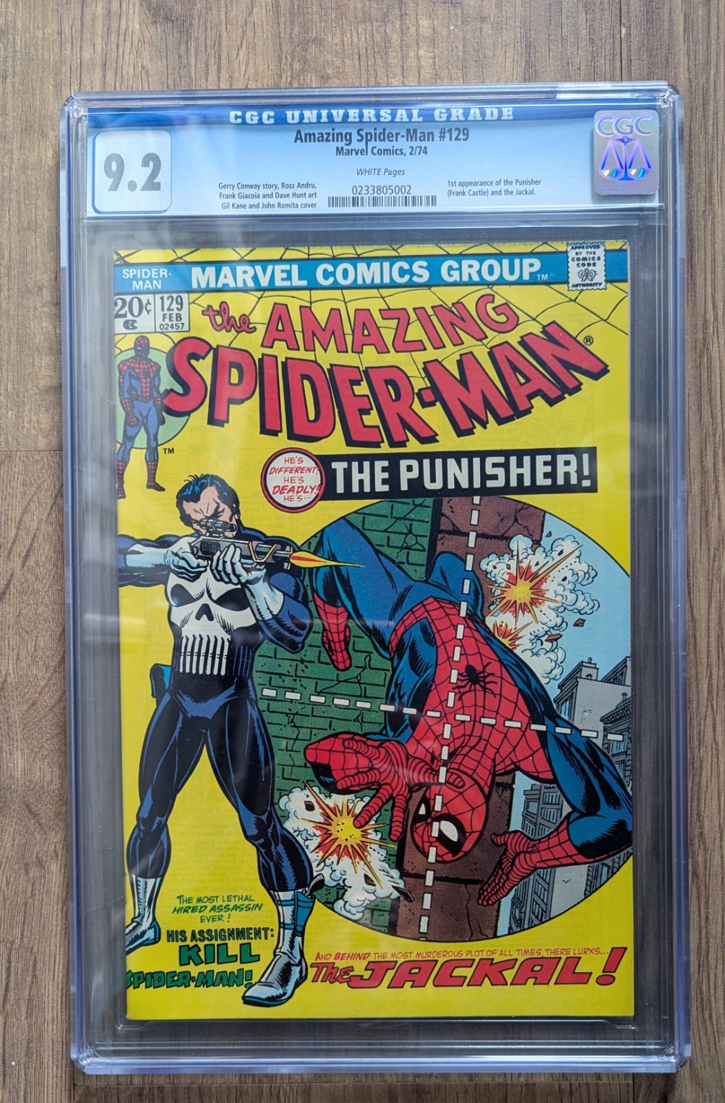 Amazing Spider-Man #129 1st App of The Punisher CGC 9.2 NM-
