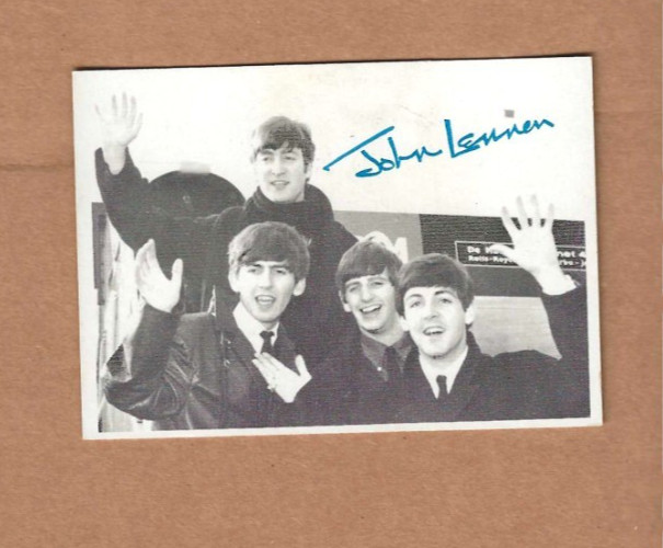 1964 TOPPS BEATLES BIANCO E NERO SERIE 3 CARD NEAR MINT #139