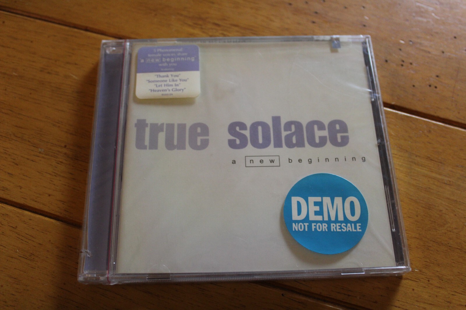 TRUE SOLACE - A NEW BEGINNING CD PROMO [NEW SEALED] HYPE STICKER