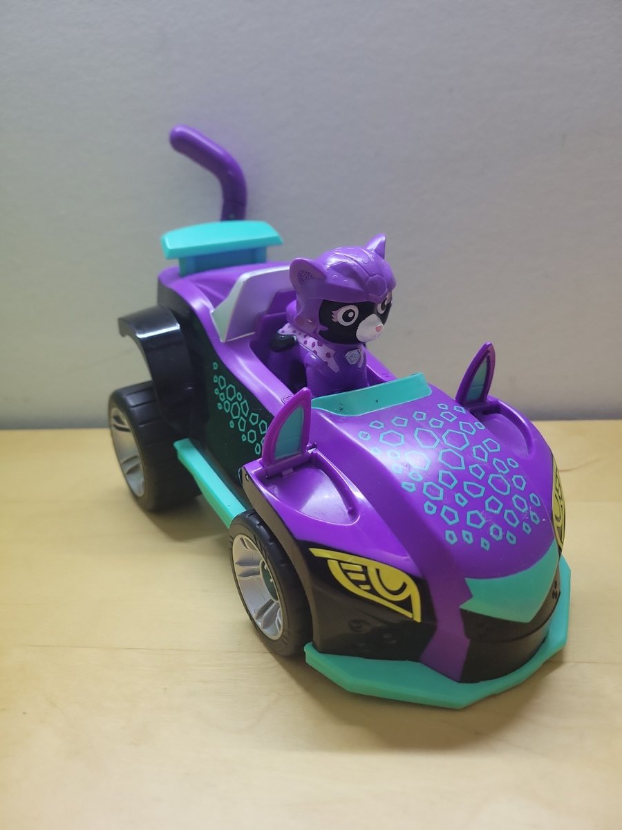 Paw Patrol Cat Pack Shade Vehicle & Action Figure Spin Master Purple Cat Panther