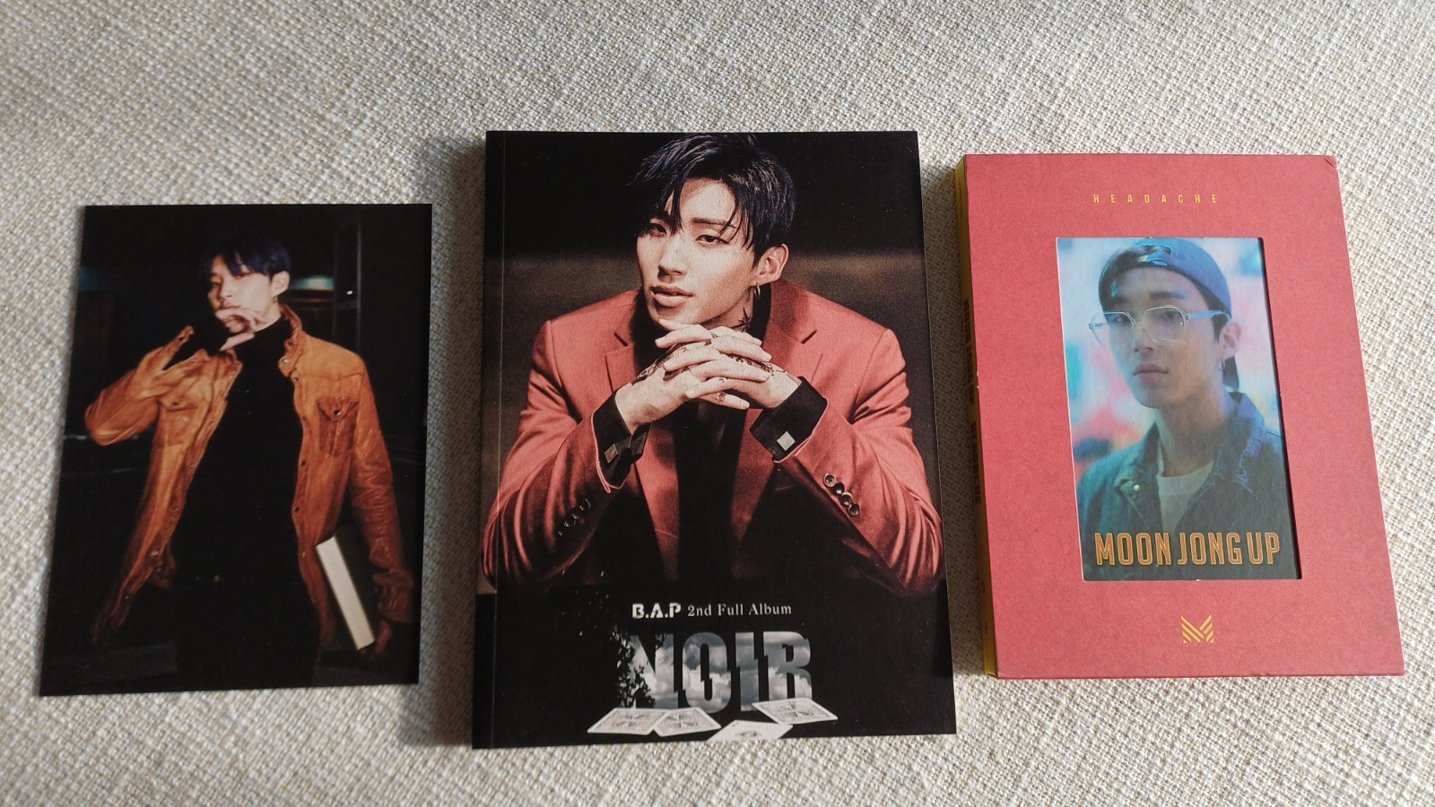 B.A.P 2nd Full Album NOIR Moon Jong Up & Solo Single Headache