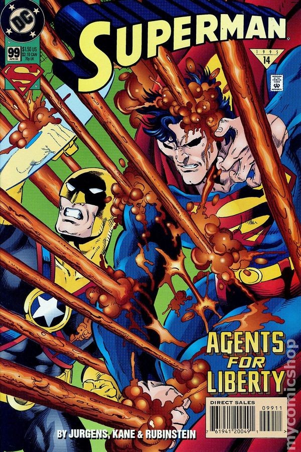 Superman #99 FN 1995 Immagine Stock
