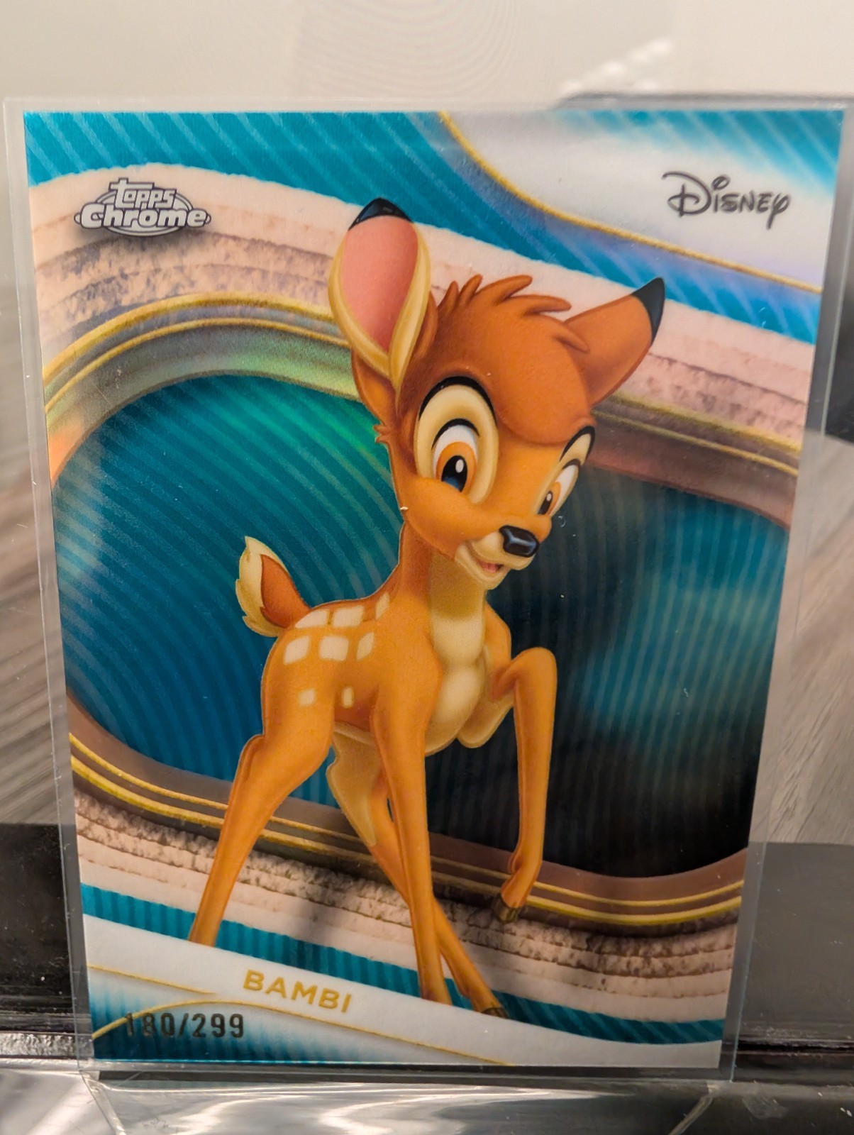 Bambi 2025 Topps Cromo Disney Teal Rifrattore /299 Bambi