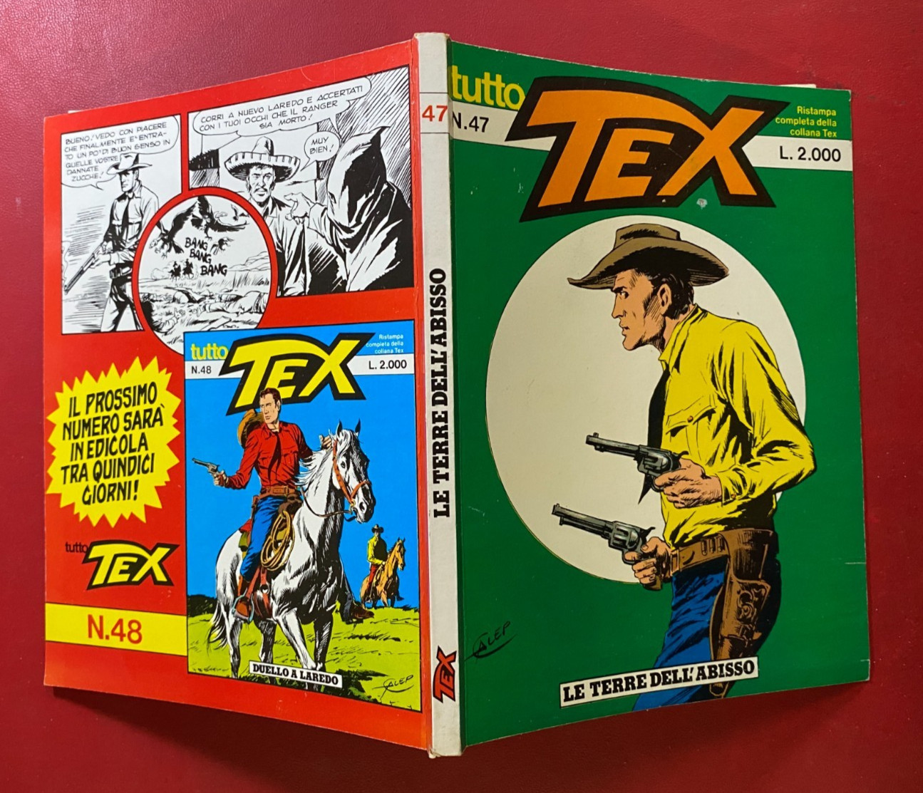 TUTTO TEX n. 47 LE TERRE DELL'ABISSO Ed. Sergio Bonelli (1989) Fumetto QS OTT