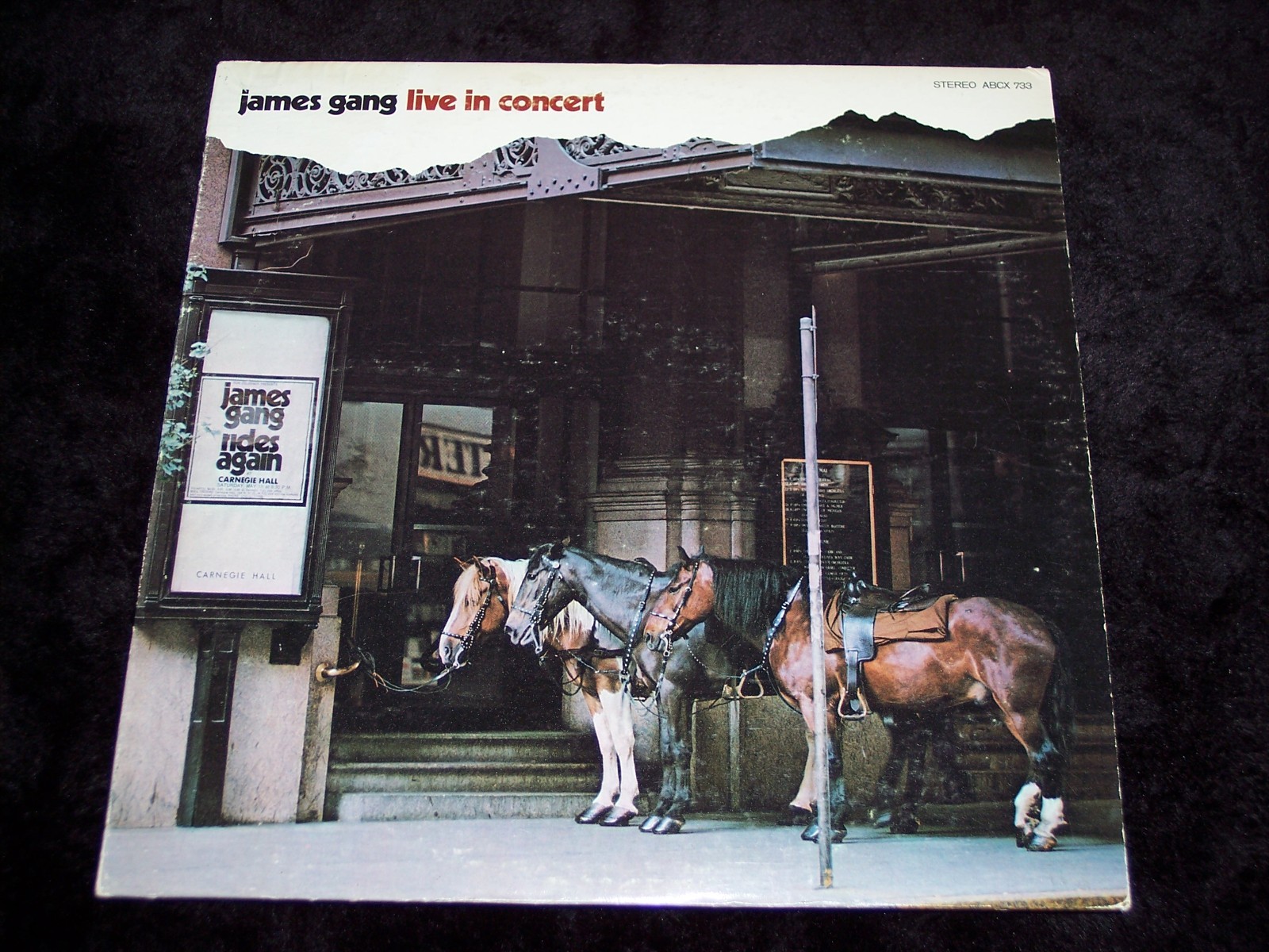 JAMES GANG "LIVE IN CONCERT", AN ORIGINAL MINT- NON SEALED SPECTACULAR LP BEAUTY